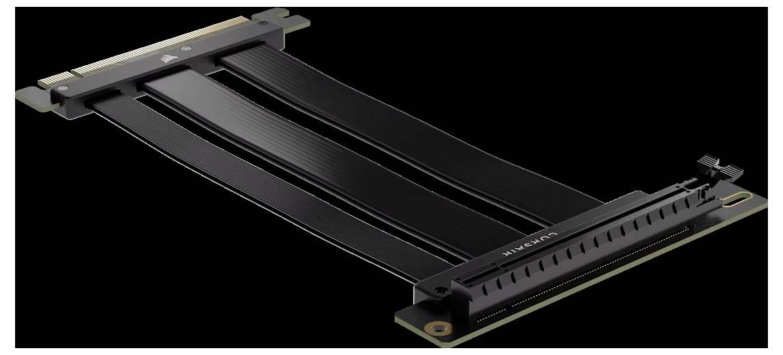 Corsair Cable Premium PCIe-5.0-x16 Riser Schraubensatz Schwarz