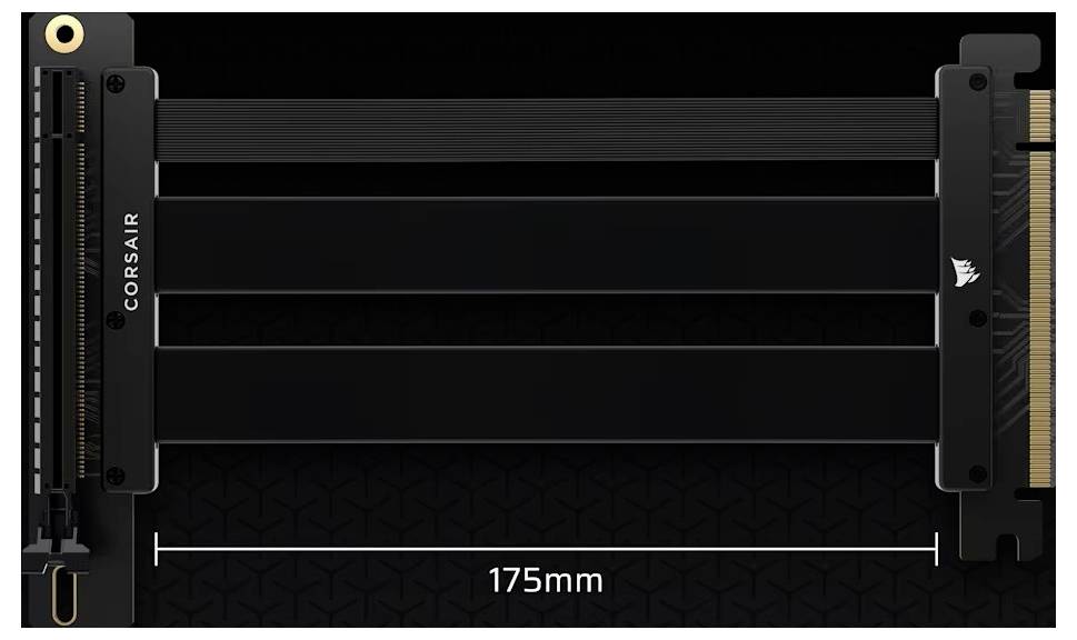 Corsair Cable Premium PCIe-5.0-x16 Riser Schraubensatz Schwarz