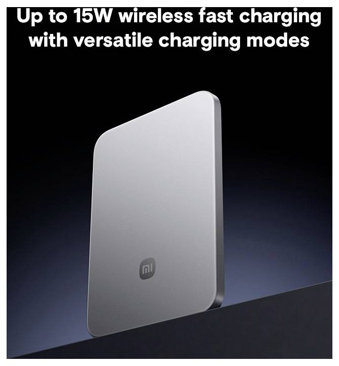 Xiaomi kabelloses Powerbank mit „Bis zu 15W kabelloses schnelles Laden mit vielseitigen Lademodi