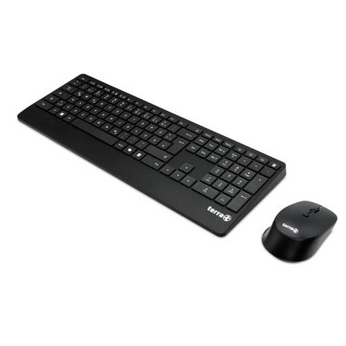 Terra Desktop 4000 Wireless AES (DE) Funk Tastatur, Maus-Set mit numerischer Tastatur, Multimediata