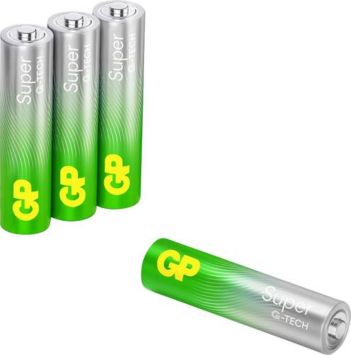 GP GPSUP24A224C4 Micro (AAA)-Batterie Alkali-Mangan 1200 mAh 1.5 V 4 St.