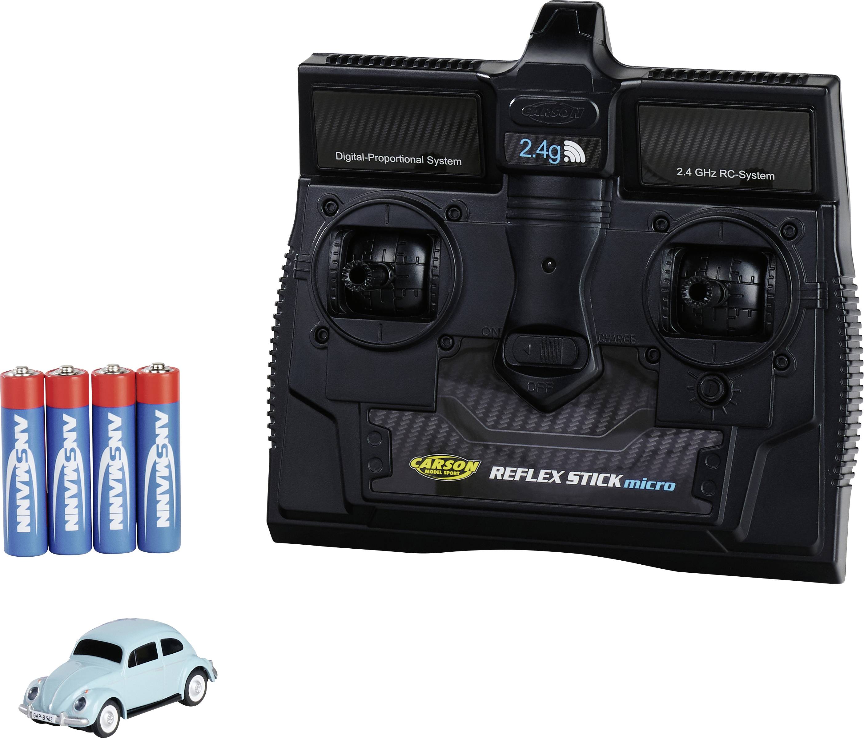 Carson Modellsport 500504182 1:87 RC Modellauto Elektro Straßenmodell Heckantrieb (2WD) inkl. Akku, Ladegerät und Senderbatterien