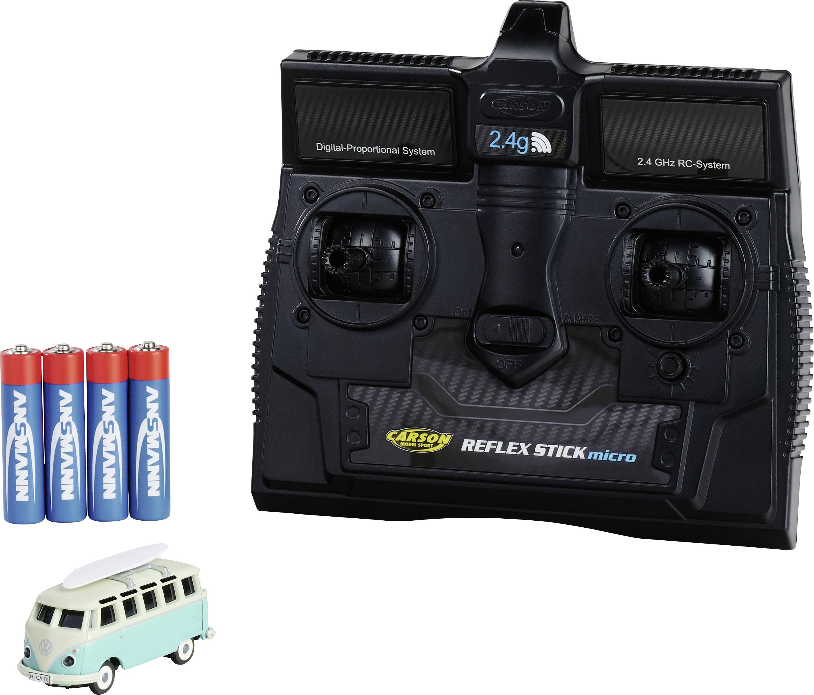 Carson Modellsport 500504181 1:87 RC Modellauto Elektro Straßenmodell Heckantrieb (2WD) inkl. Akku, Ladegerät und Senderbatterien