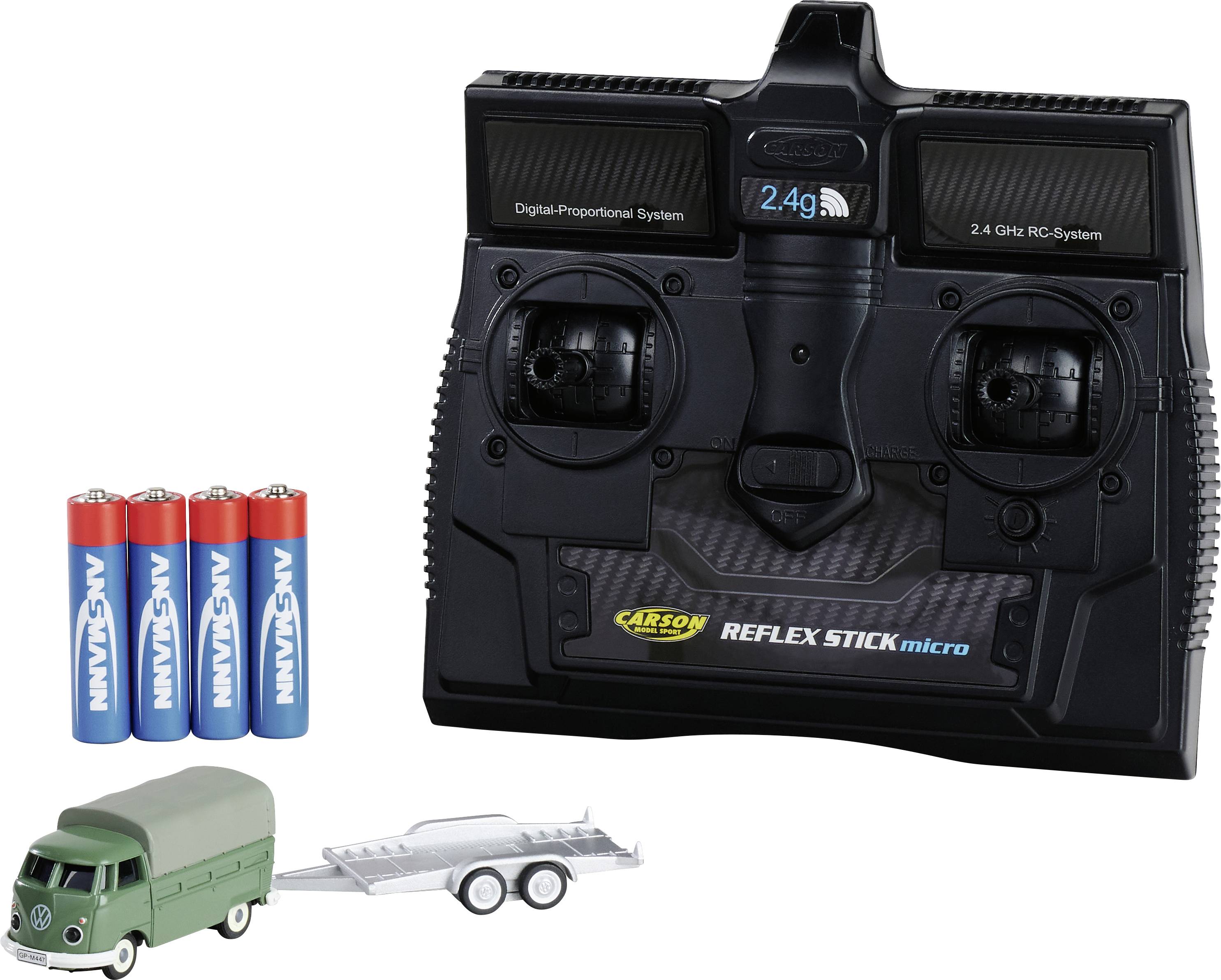 Carson Modellsport 500504179 1:87 RC Modellauto Elektro Straßenmodell Heckantrieb (2WD) inkl. Akku, Ladegerät und Senderbatterien