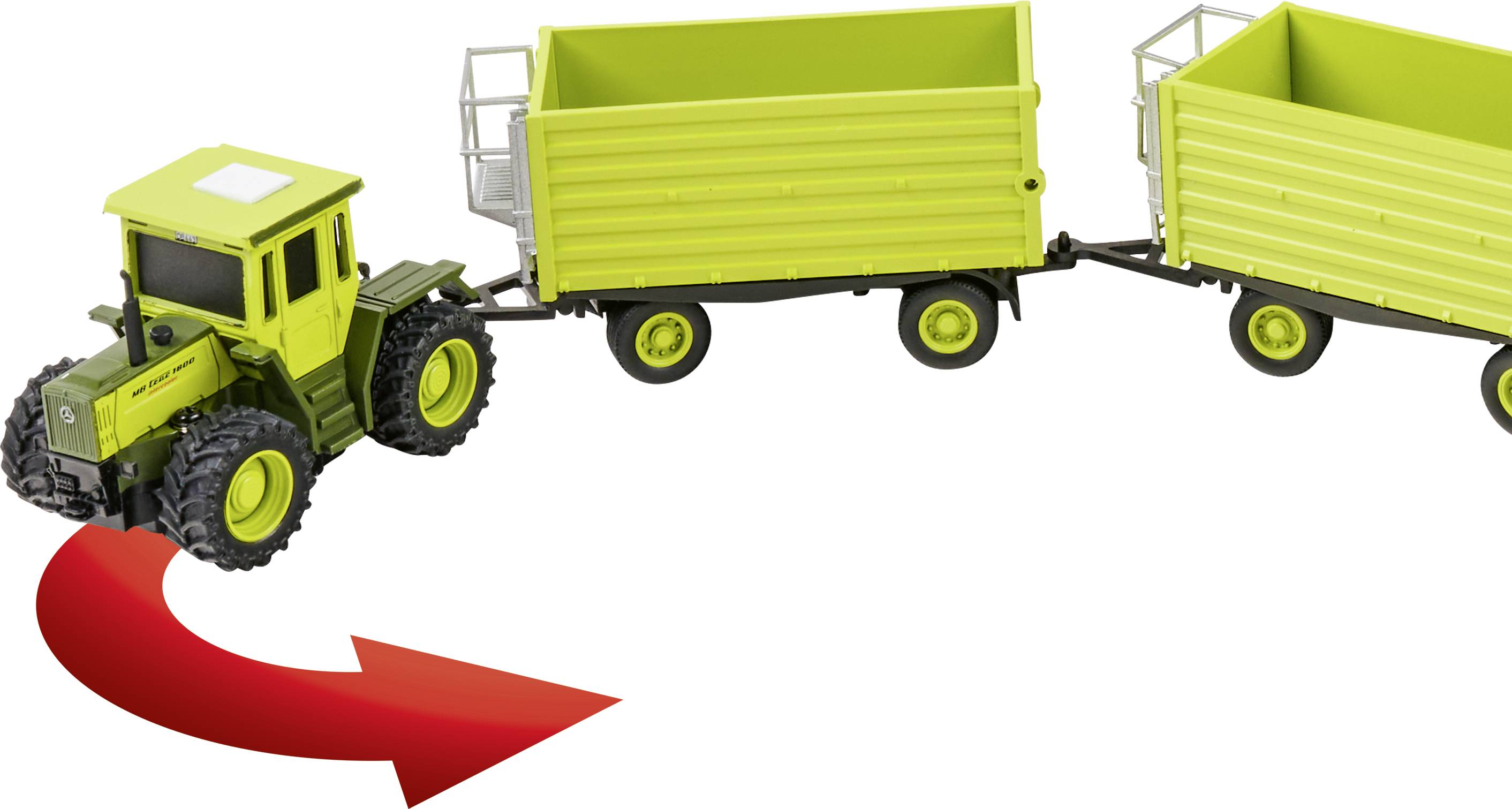 Carson Modellsport 500504173 1:87 RC Modellauto Elektro Landwirtschaftsfahrzeug Heckantrieb (2WD) inkl. Akku, Ladegerät und
