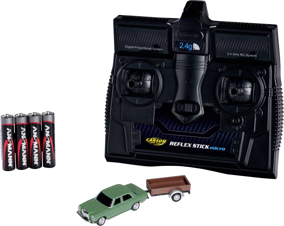 Carson Modellsport 500504169 1:87 RC Modellauto Elektro Straßenmodell Heckantrieb (2WD) inkl. Akku, Ladegerät und Senderbatterien