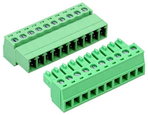 Donau Elektronik HNS381-10 Steckverbinder Polzahl 10 PA66, Messing, Stahl 8 A 300 V Geeigneter Leit