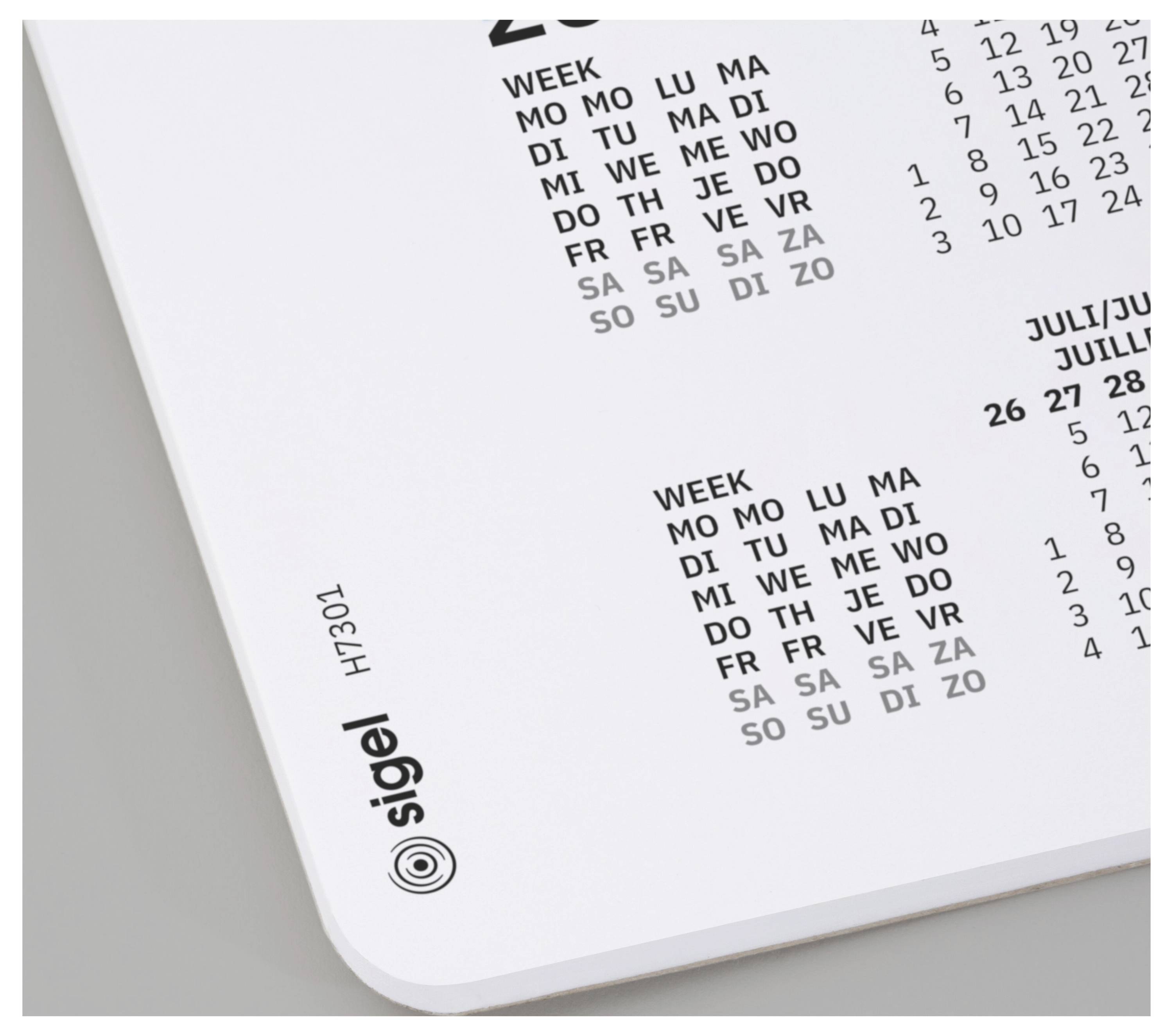 Sigel H7301 Schreibunterlage 3-Jahreskalender 2027, 2028, 2029 Punktraster (B x H) 59.5cm x 41cm 30 Blatt