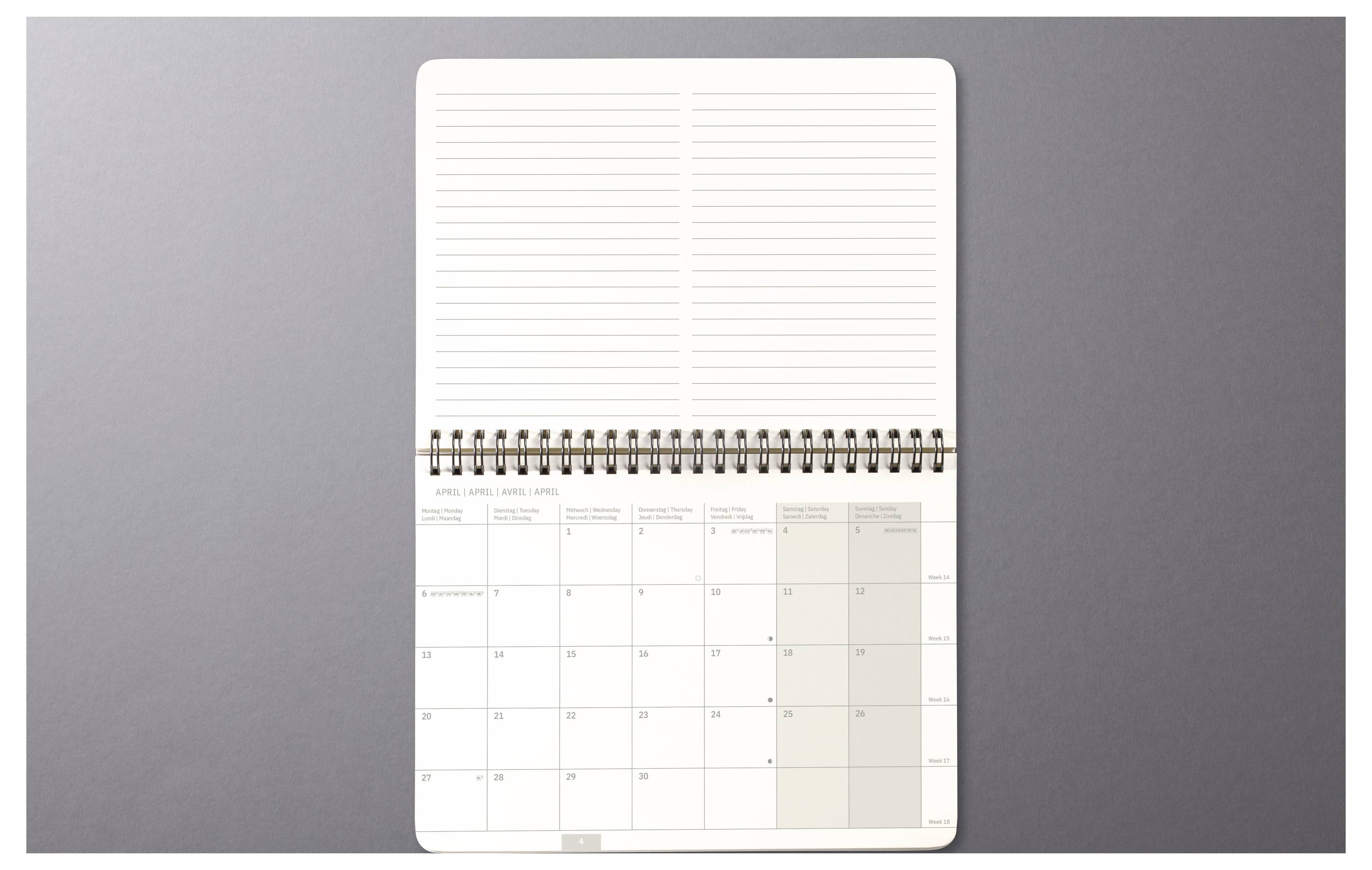 Sigel Tischkalender Conceptum 2027 Hardcover DIN A5 quer Schwarz C2781 1 St. Anzahl der Seiten: 144