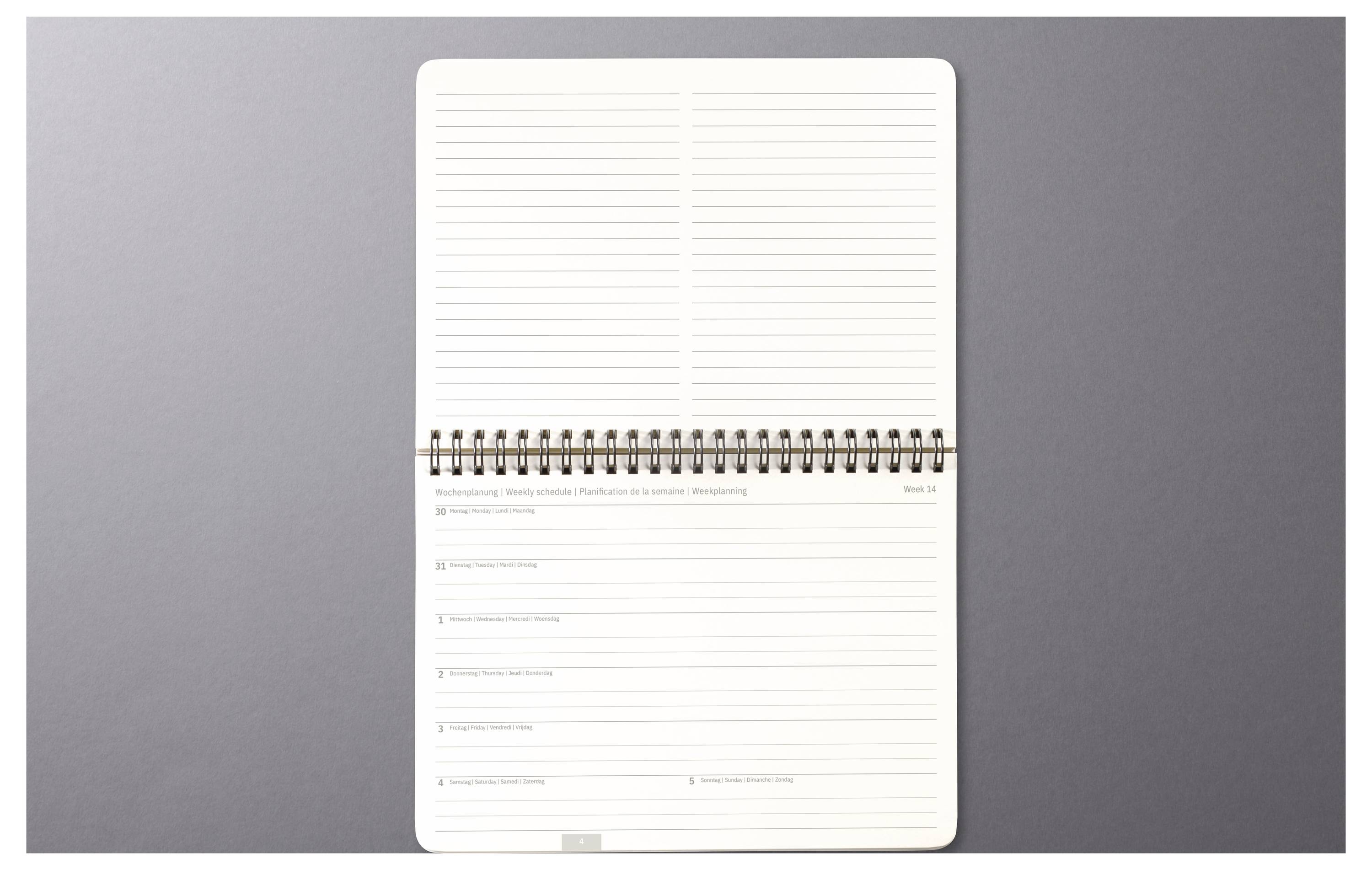 Sigel Tischkalender Conceptum 2027 Hardcover DIN A5 quer Schwarz C2781 1 St. Anzahl der Seiten: 144