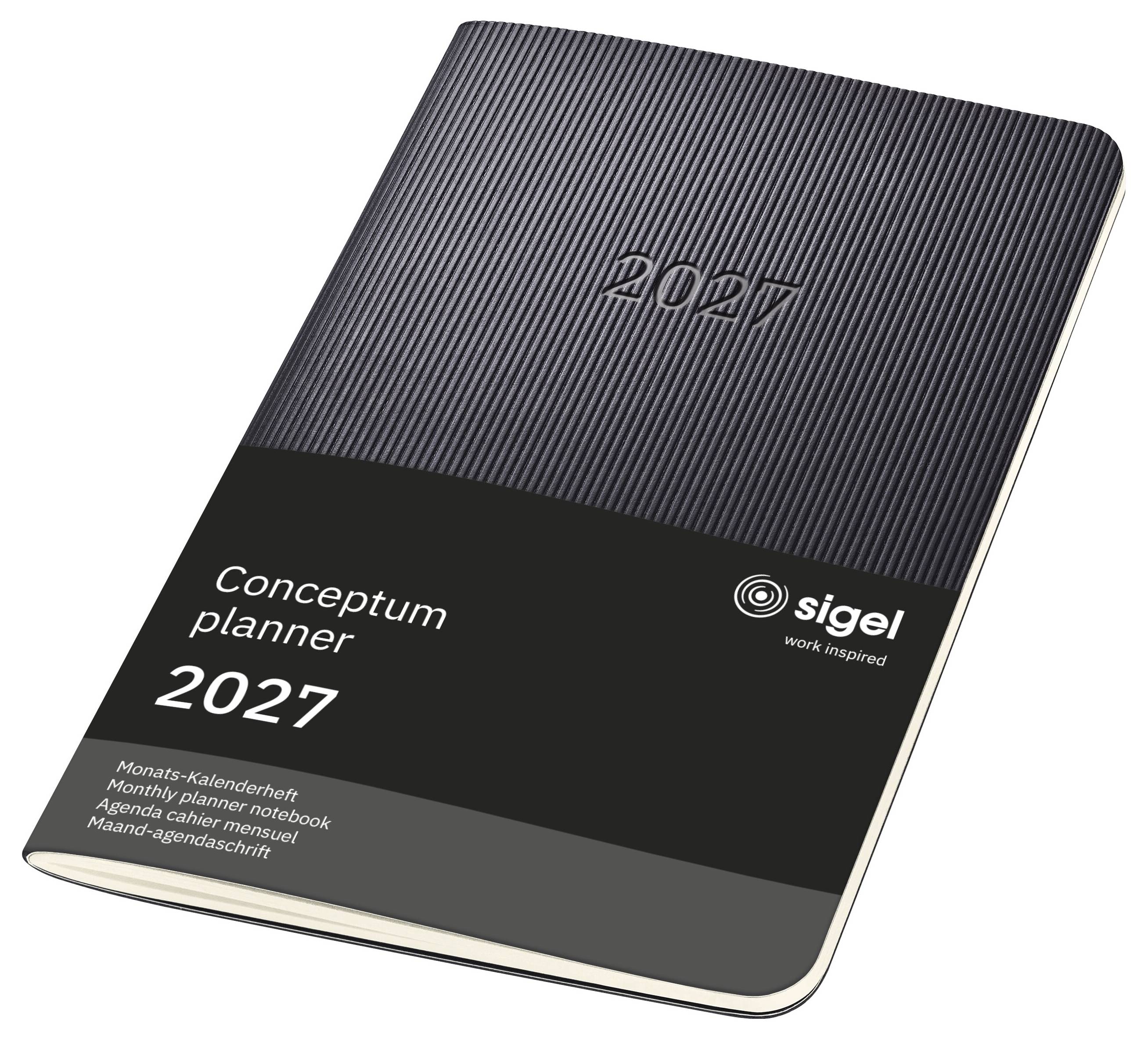 Sigel Taschenkalender Conceptum 2027 Softcover DIN A6 Schwarz C2785 1 St. Anzahl der Seiten: 64