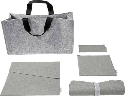 Sigel BAB01 Zubehör Tasche Bundle | Desk Sharing Bag L | Notebook Case | Organizer Set | Desk Mat R