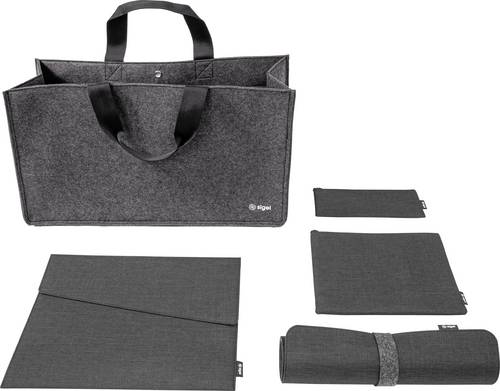 Sigel BAB02 Zubehör Tasche Bundle | Desk Sharing Bag L | Notebook Case | Organizer Set | Desk Mat R