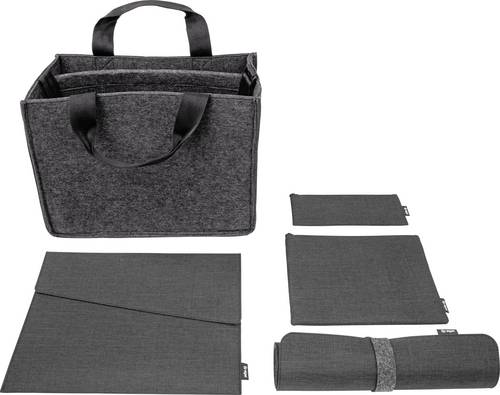 Sigel Zubehör Tasche Bundle | Desk Sharing Bag M | Notebook Case S | Organizer Set | Desk Mat Passe