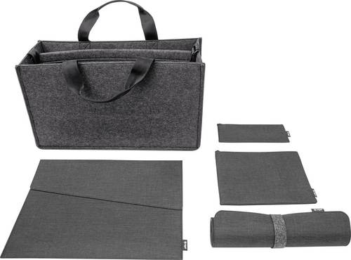 Sigel Zubehör Tasche Bundle | Desk Sharing Bag L | Notebook Case M | Organizer Set | Desk Mat Passe