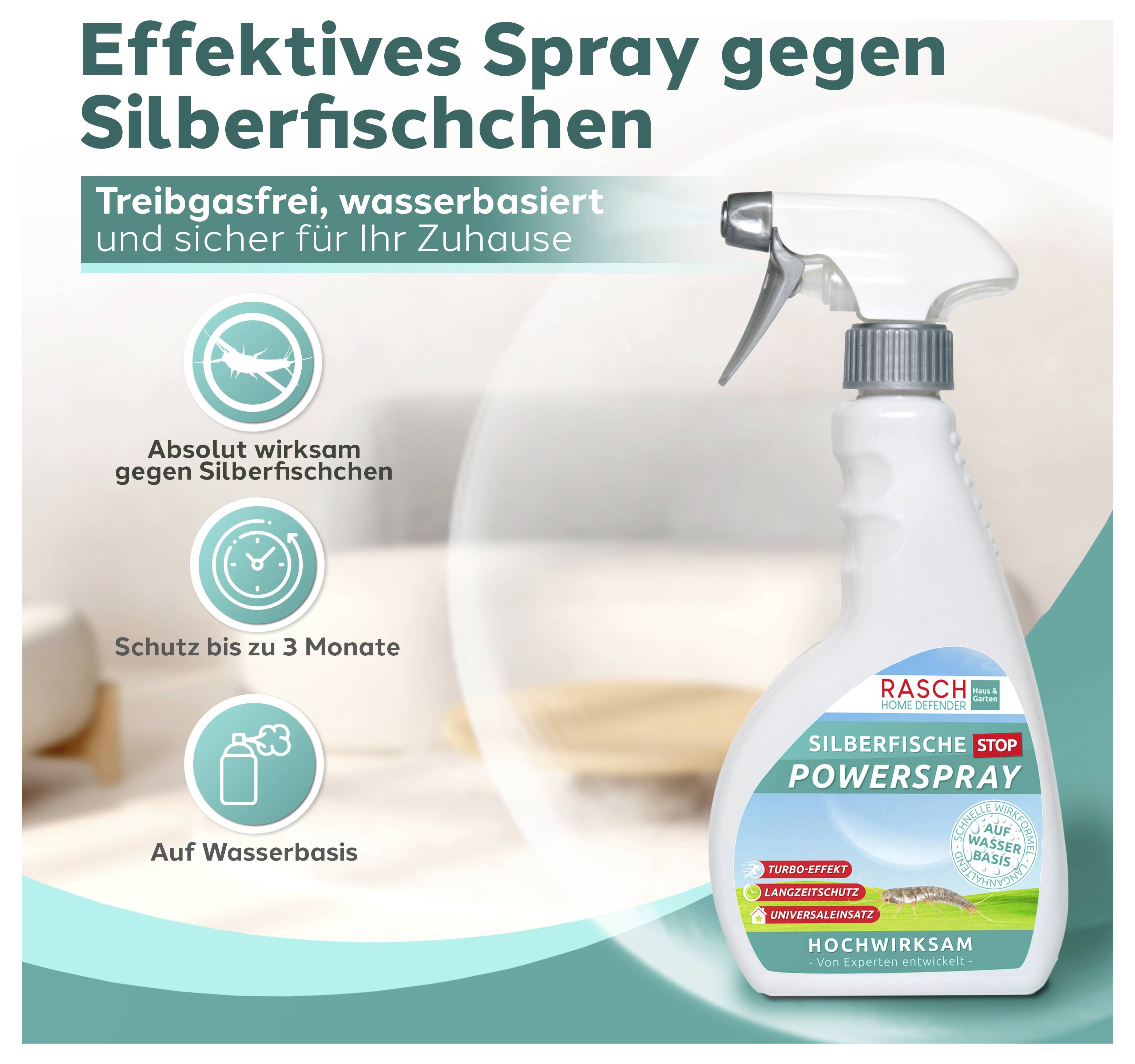 Silva Silberfische Insektenspr. 1109S Insektenschutz-Spray Abwehrstoff 1St.
