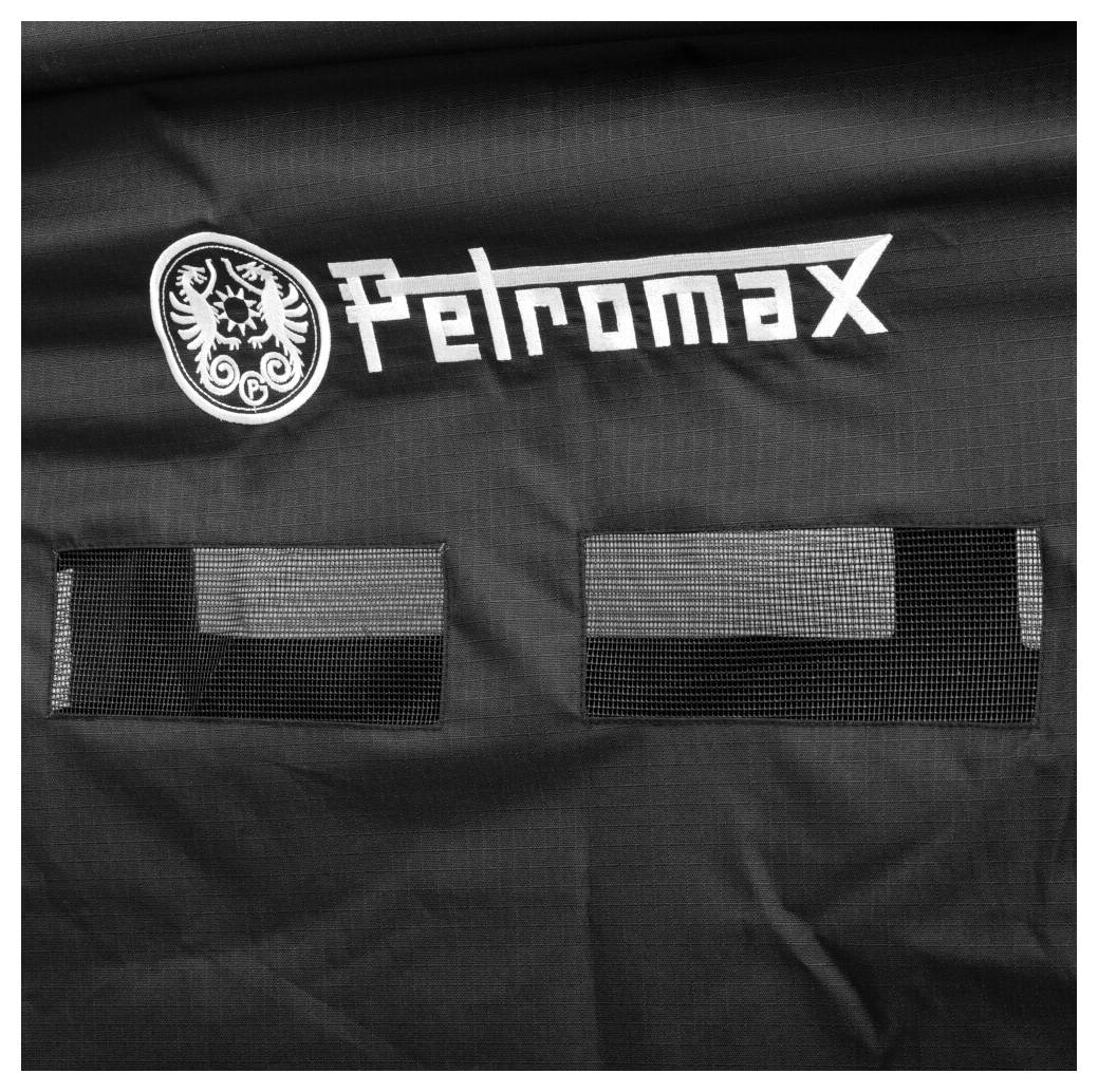 Schwarze Petromax-Tasche oder -Koffer mit weißem „Petromax