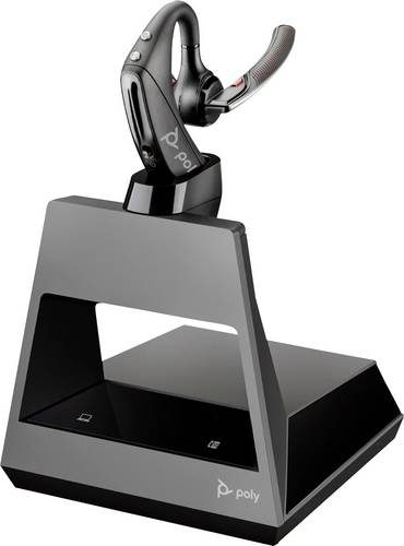 HP Poly Voyager5200 Office In Ear Headset Bluetooth®, Kabellos Schwarz mit Bluetooth® Basisstation