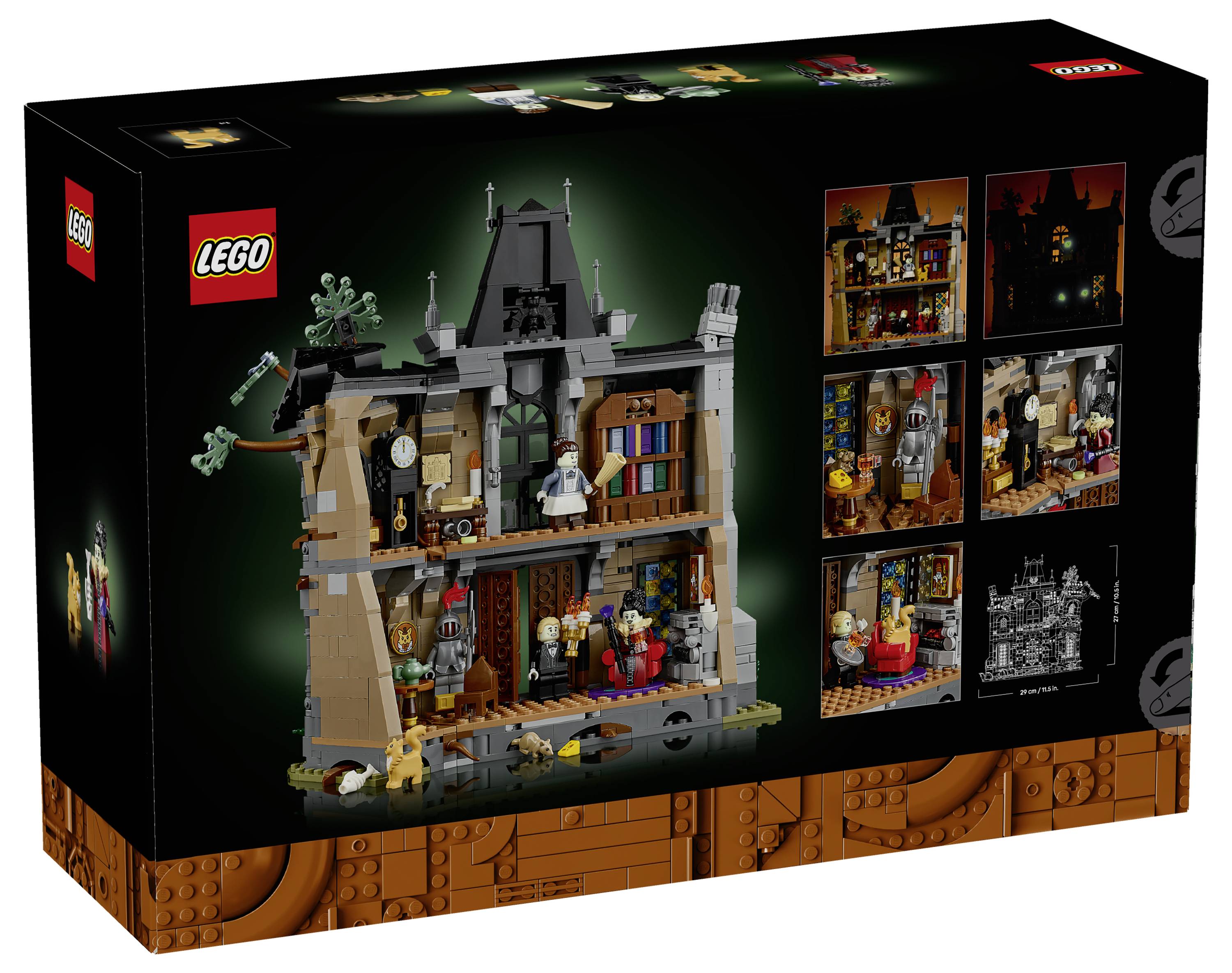 LEGO® ICONS™ 6588535 Bürgermeistervilla; Deko fürs Wohnzimmer oder Büro; 3 Minifiguren, die im Dunkeln leuchten; cooles Geschenk