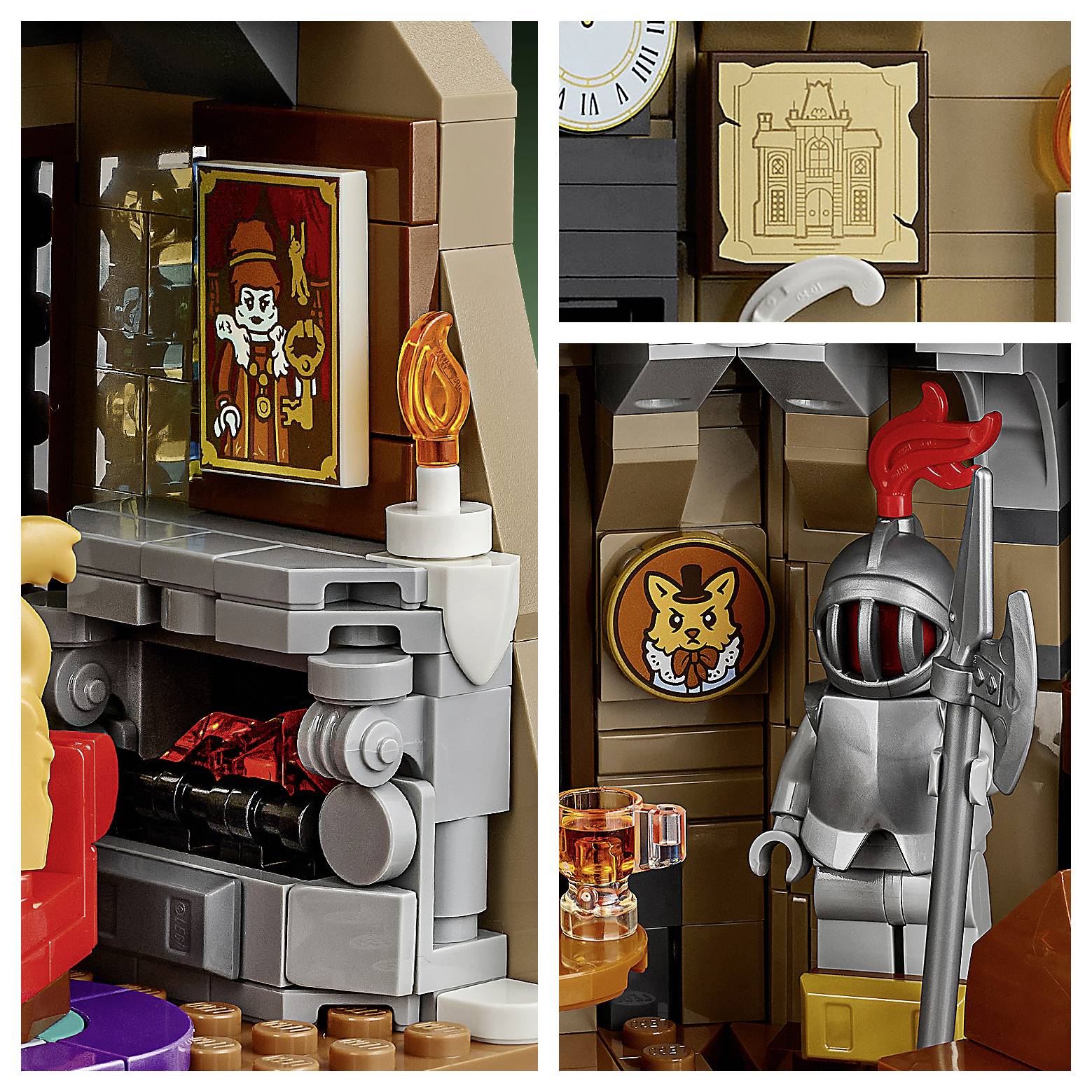 LEGO® ICONS™ 6588535 Bürgermeistervilla; Deko fürs Wohnzimmer oder Büro; 3 Minifiguren, die im Dunkeln leuchten; cooles Geschenk