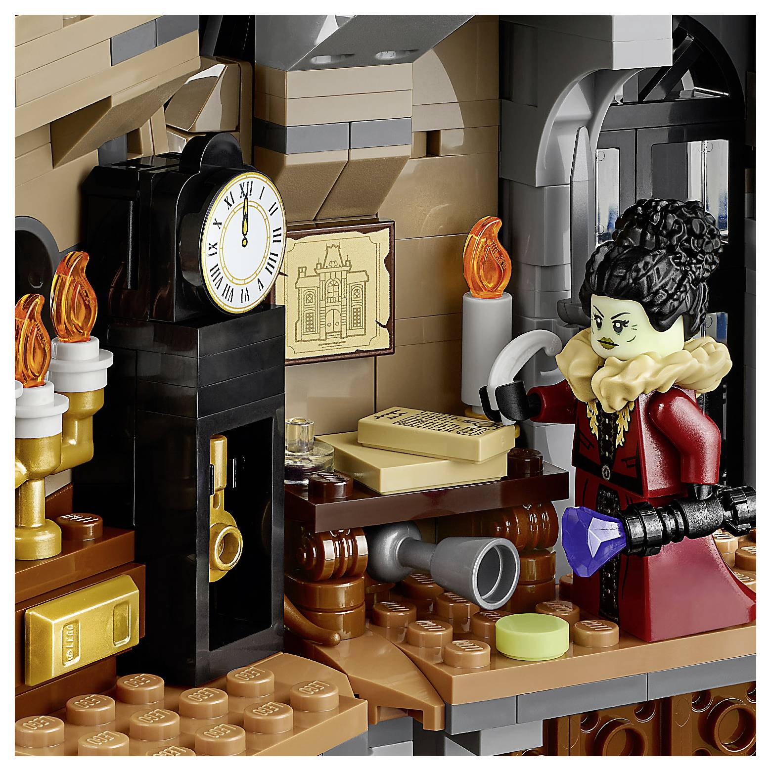 LEGO® ICONS™ 6588535 Bürgermeistervilla; Deko fürs Wohnzimmer oder Büro; 3 Minifiguren, die im Dunkeln leuchten; cooles Geschenk
