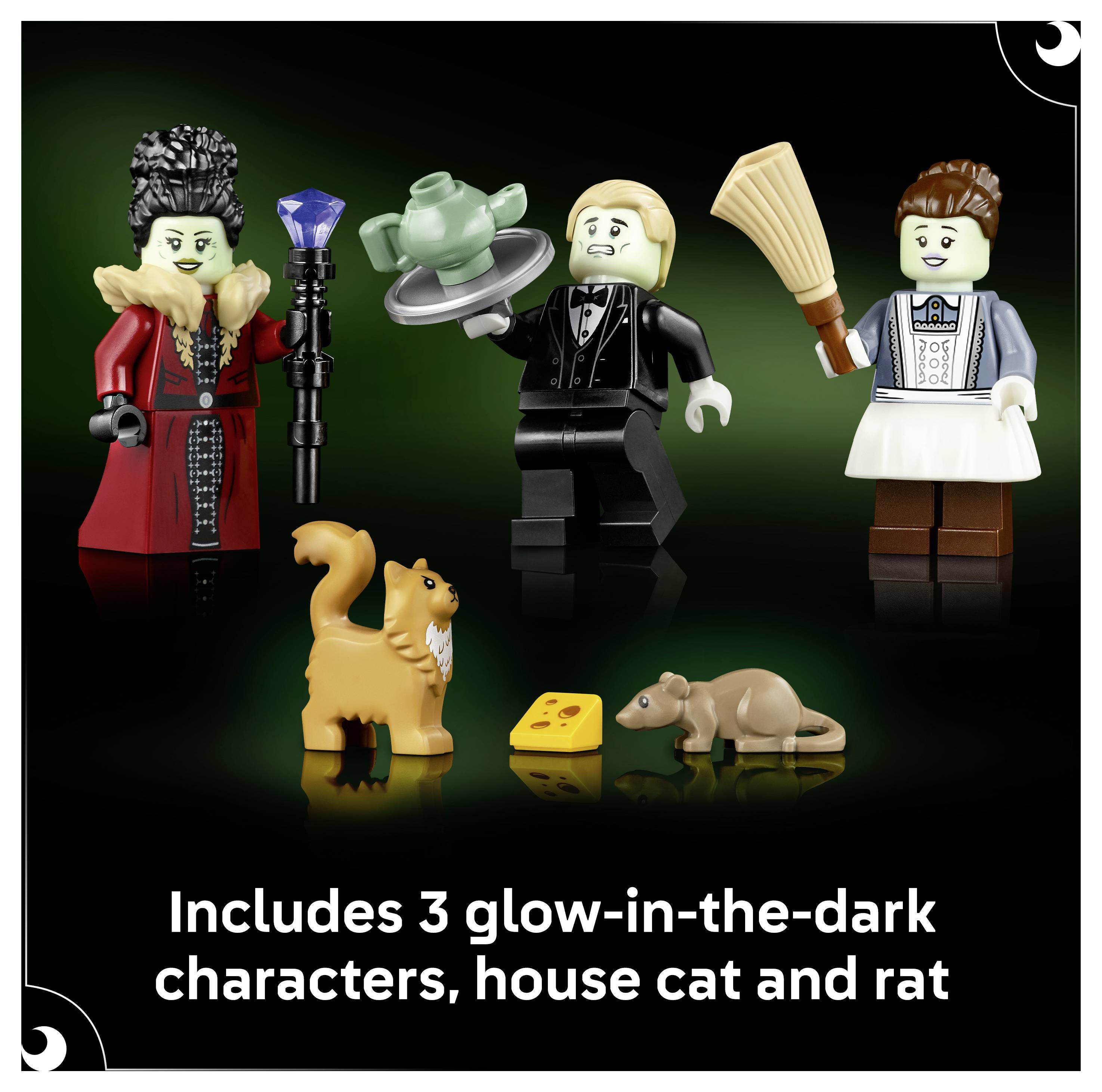 LEGO® ICONS™ 6588535 Bürgermeistervilla; Deko fürs Wohnzimmer oder Büro; 3 Minifiguren, die im Dunkeln leuchten; cooles Geschenk