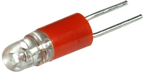 CML Innovative Technologies 15015350 LED-Lampe Rot BI-PIN 2.54 24 V/AC, 24 V/DC 5 mA, 10 mA 230 mcd