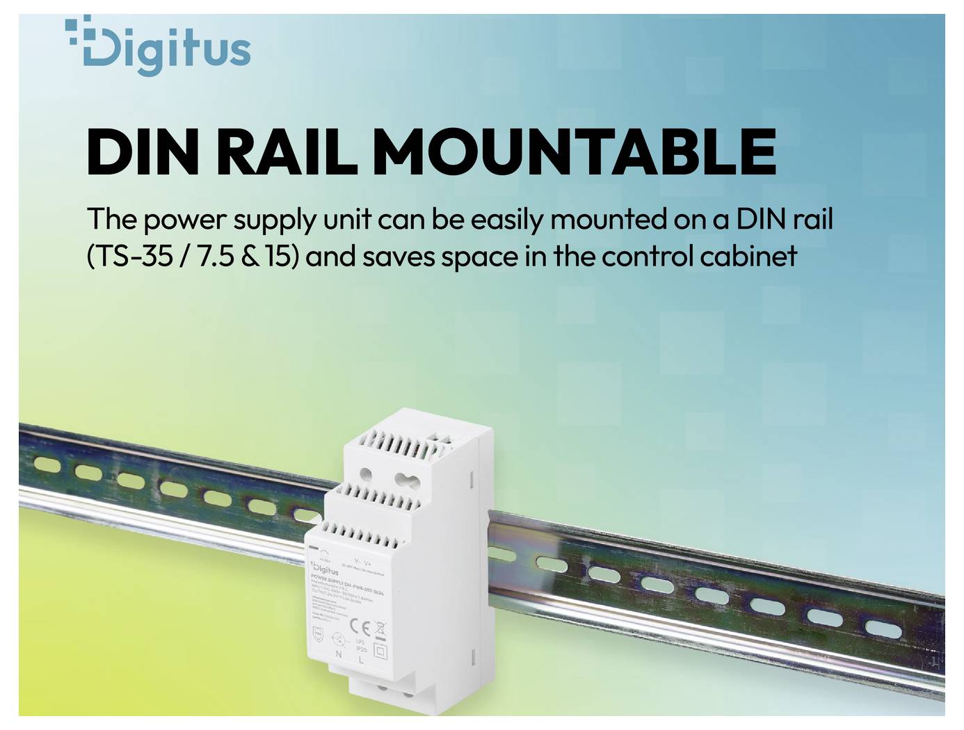 Digitus DN-PWR-SST-3624 Hutschienen-Netzteil (DIN-Rail) 24 V/DC 1.5A 36W Inhalt 1St.