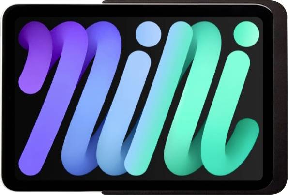 Tablet mit farbenfrohem stilisiertem 