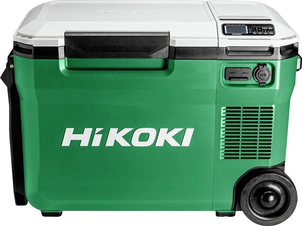 HiKOKI Akku-Kühlbox & Heizbox EEK: E (A - G) Kompressor 12 V, 24V Grün, Weiß 25l -18°C
