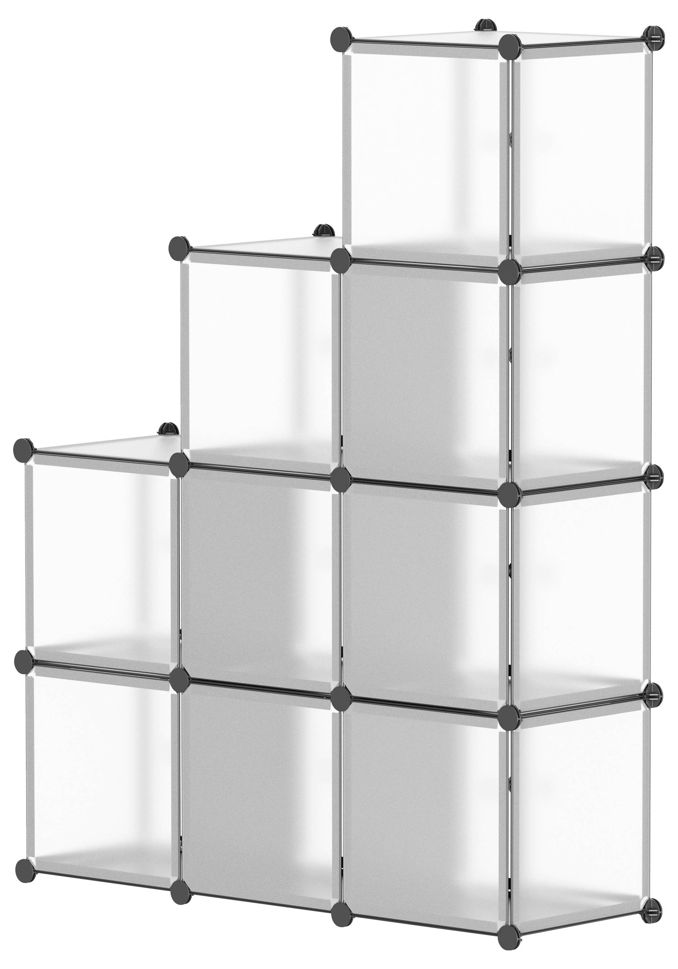 TOOLCRAFT TO-11386269 Cube 5kg (B x H x T) 300 x 300 x 300mm PP, Stahl blank Halbtransparent