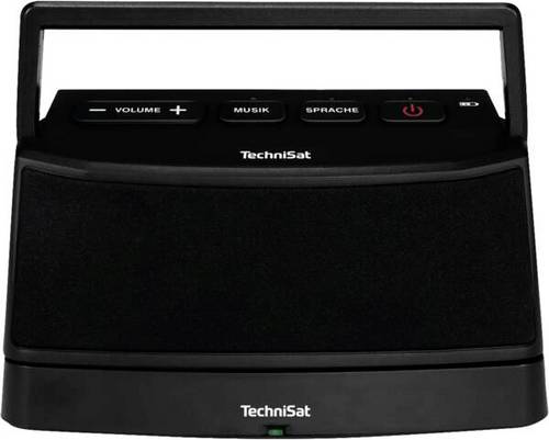 TechniSat ISIBOX 1, schwarz Docking Lautsprecher AUX, tragbar Schwarz