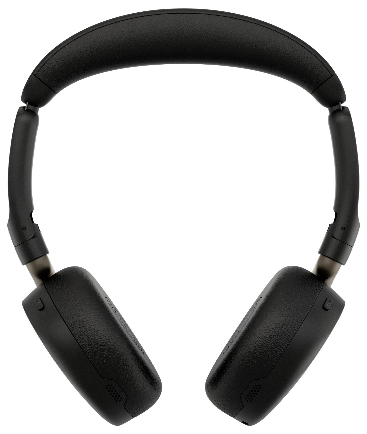Schwarze Over-Ear-Kopfhörer mit Wireless-Funktion, gepolsterter Kopfstütze und gepolsterten Ohrmuscheln, auf weißem Hintergrund abgebildet.