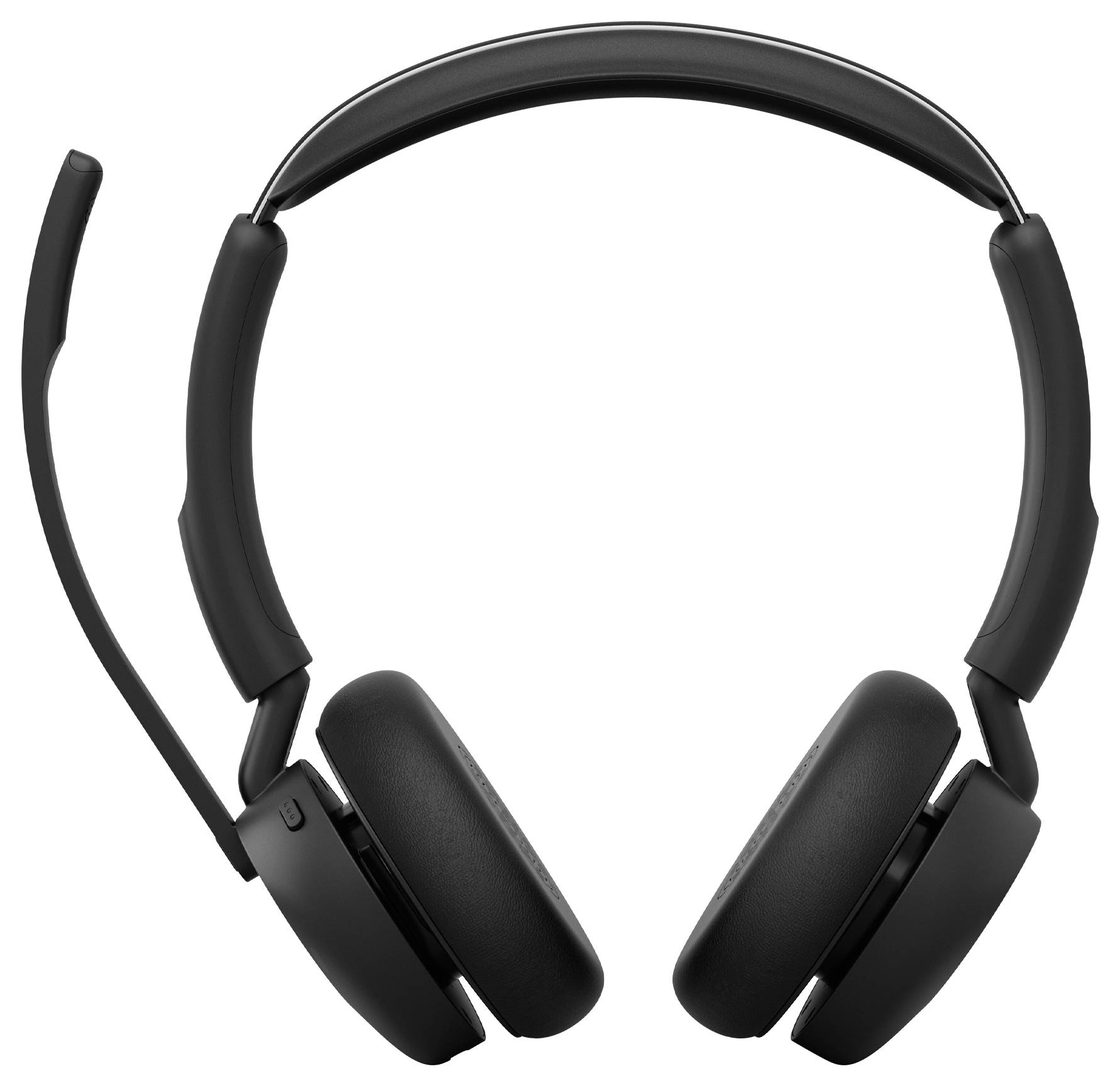 Schwarzes Over-Ear-Headset mit Boom-Mikrofon