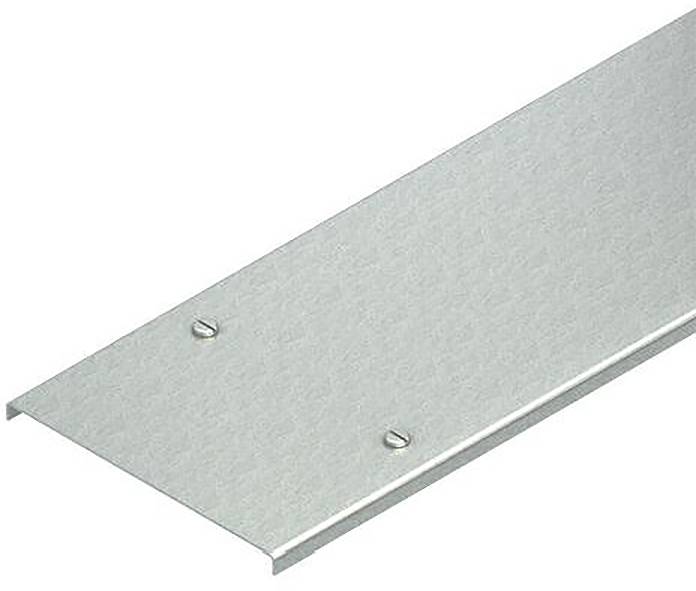 Nahaufnahme einer silbernen Metallplatte oder eines Metallblechs mit zwei kleinen erhabenen Befestigungselementen auf weißem Hintergrund.