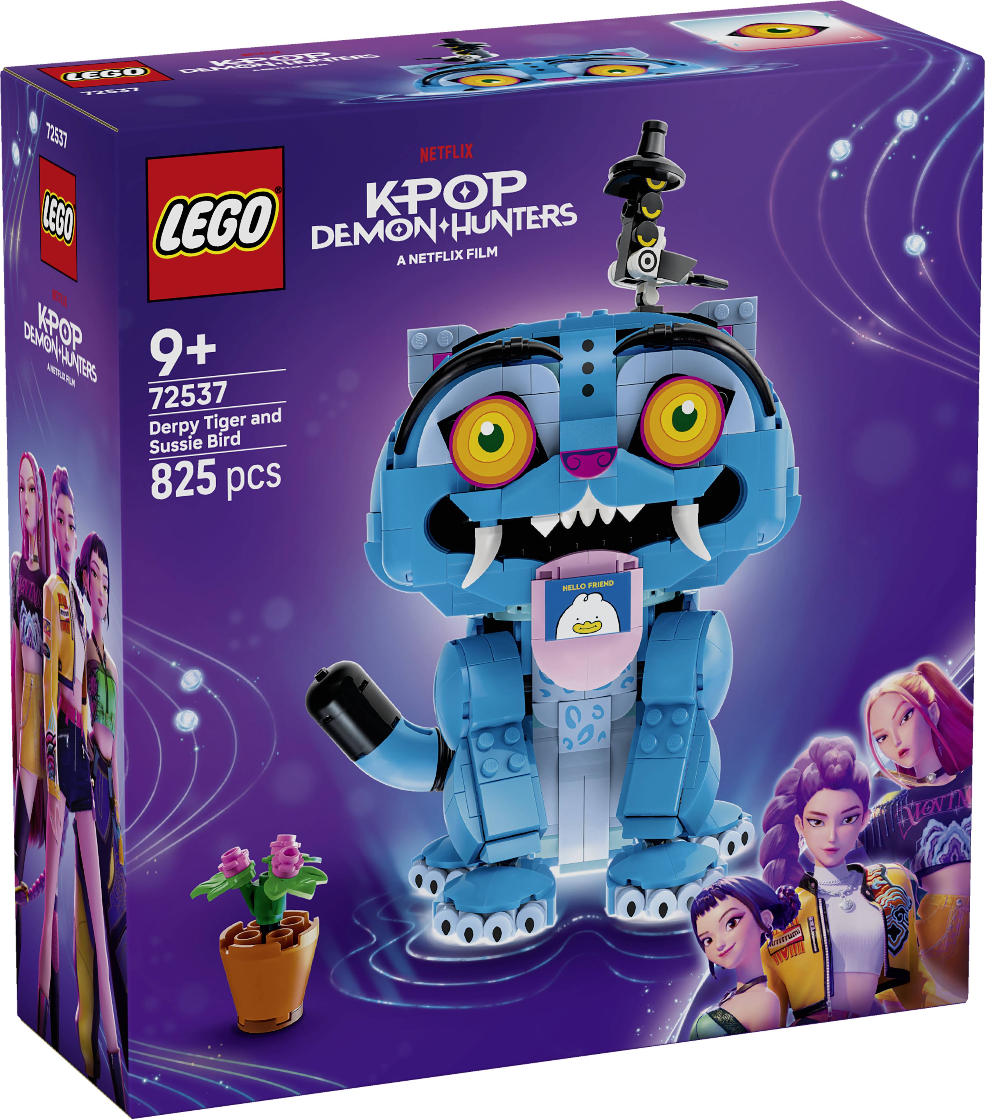 72537 LEGO® KPop Demon Hunters Der Tiger Derpy und die Elster Sussie; K-Pop-Fanartikel zum Spielen und Ausstellen