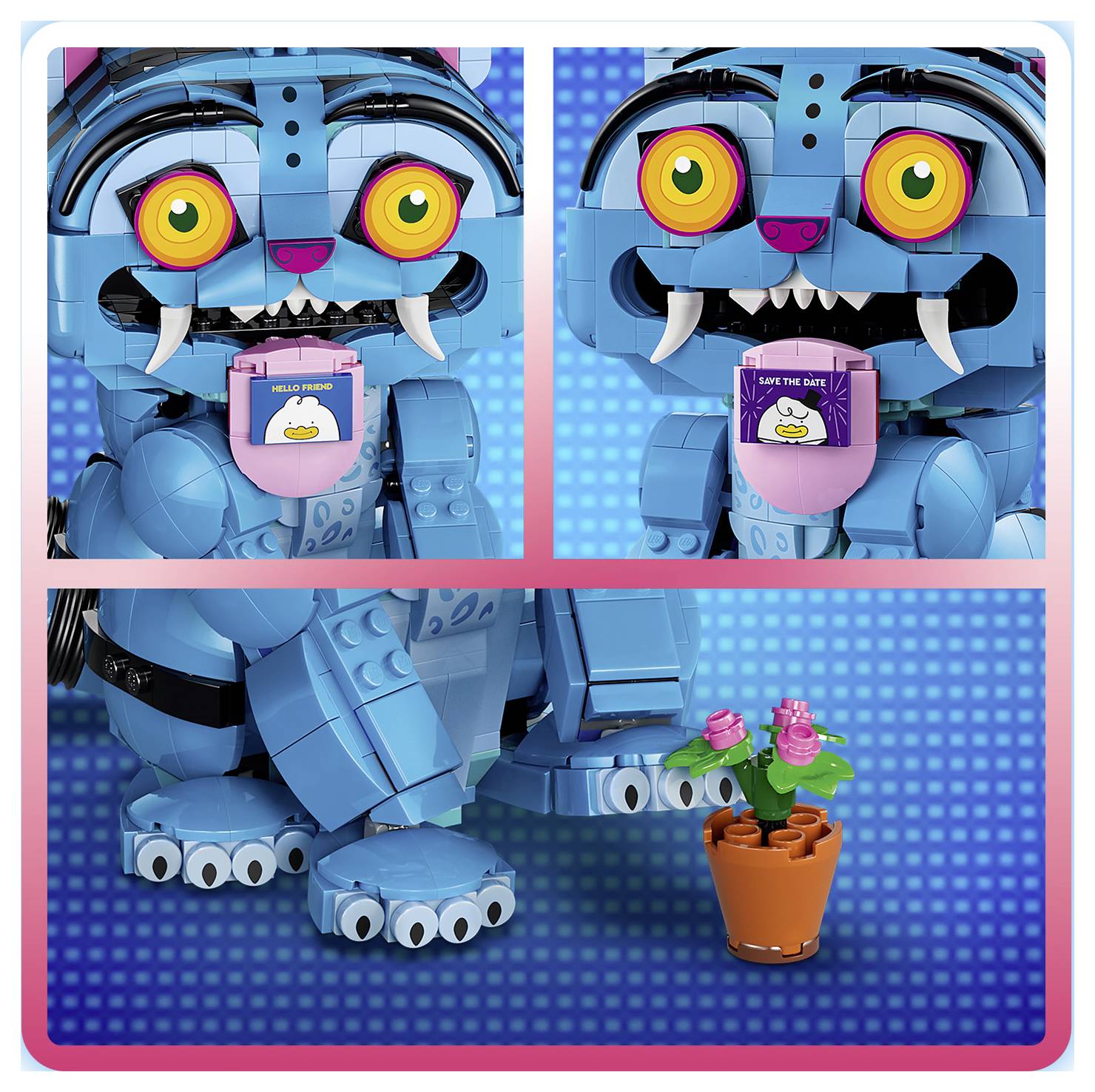 72537 LEGO® KPop Demon Hunters Der Tiger Derpy und die Elster Sussie; K-Pop-Fanartikel zum Spielen und Ausstellen