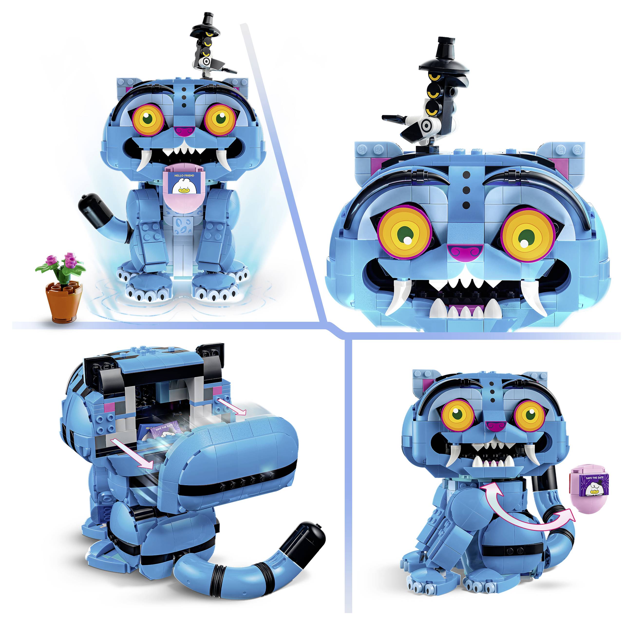 72537 LEGO® KPop Demon Hunters Der Tiger Derpy und die Elster Sussie; K-Pop-Fanartikel zum Spielen und Ausstellen
