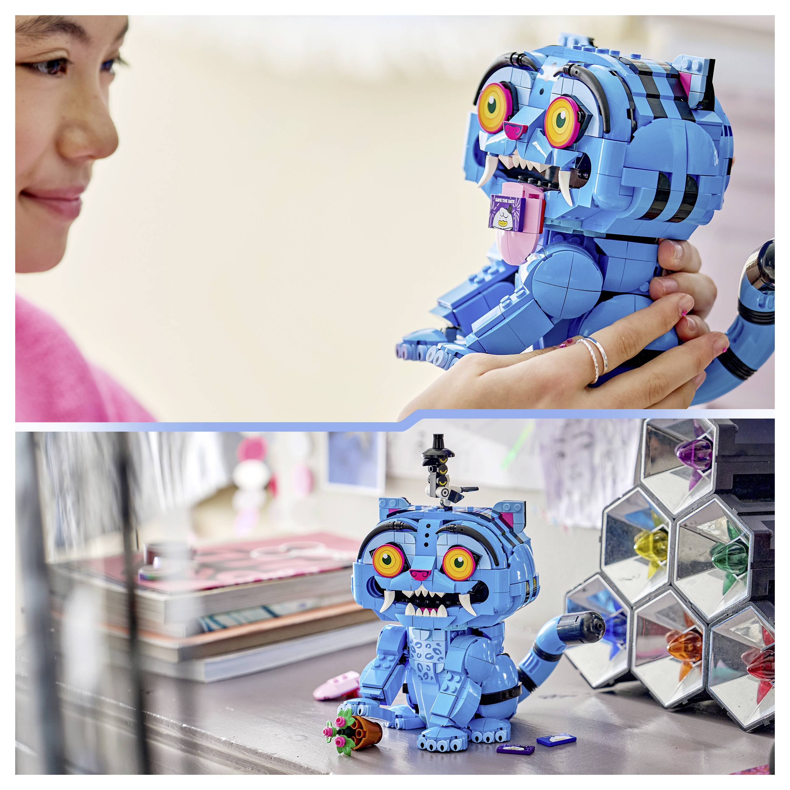 72537 LEGO® KPop Demon Hunters Der Tiger Derpy und die Elster Sussie; K-Pop-Fanartikel zum Spielen und Ausstellen