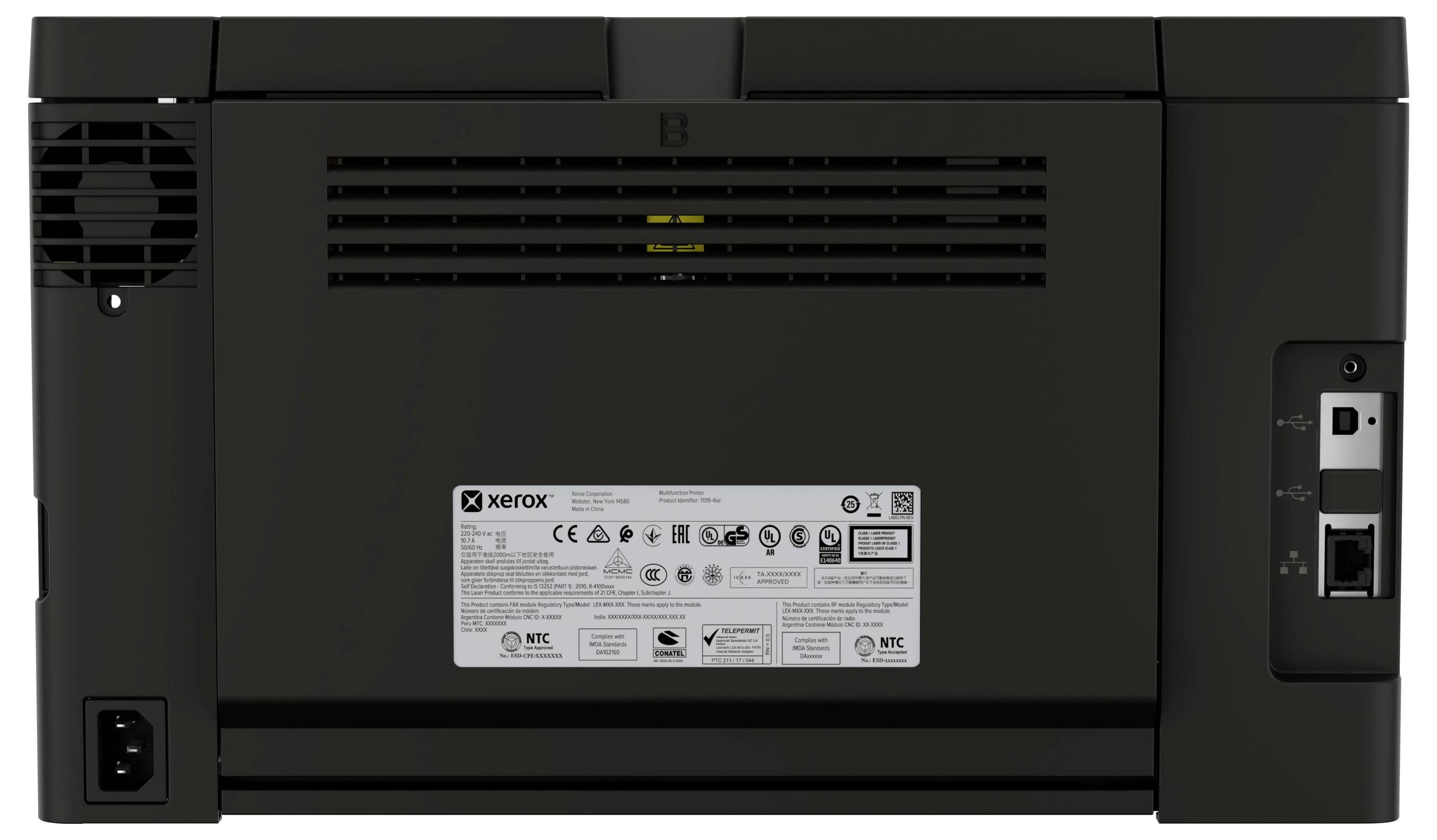 Xerox C240V/EU - Drucker - Farbe - Duple Drucker Laser A4 26 S./min 25 S./min 2400 x 600 dpi
