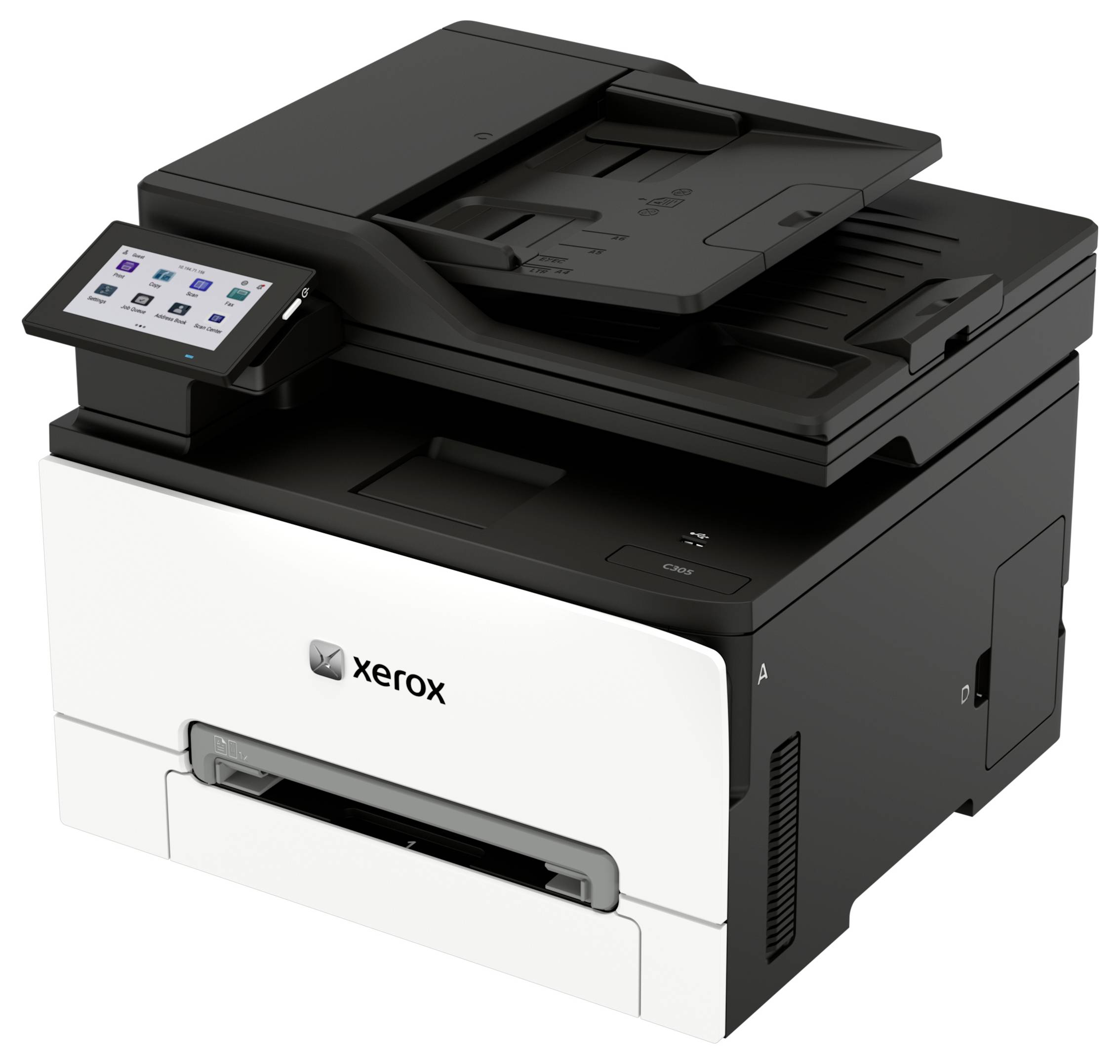 Xerox Multifunktionsdrucker mit Touchscreen-Bedienfeld und automatischem Dokumenteinzug