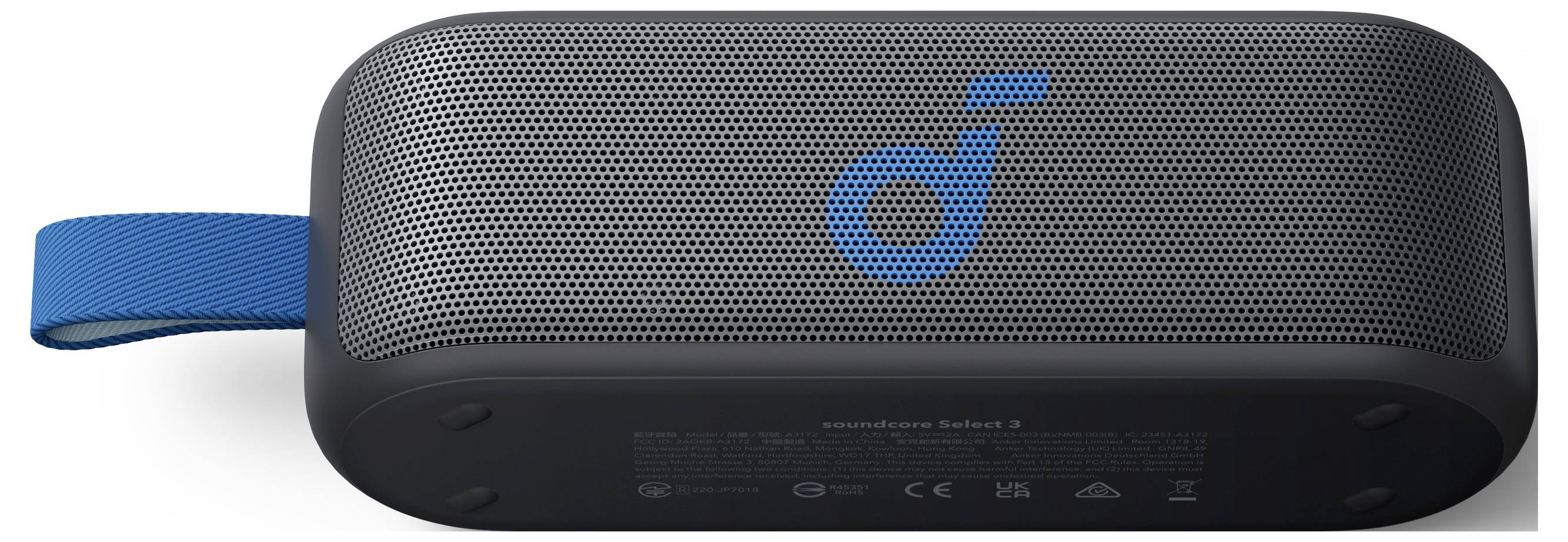 Anker Soundcore Select 3 Bluetooth® Lautsprecher USB, tragbar, staubfest, spritzwassergeschützt