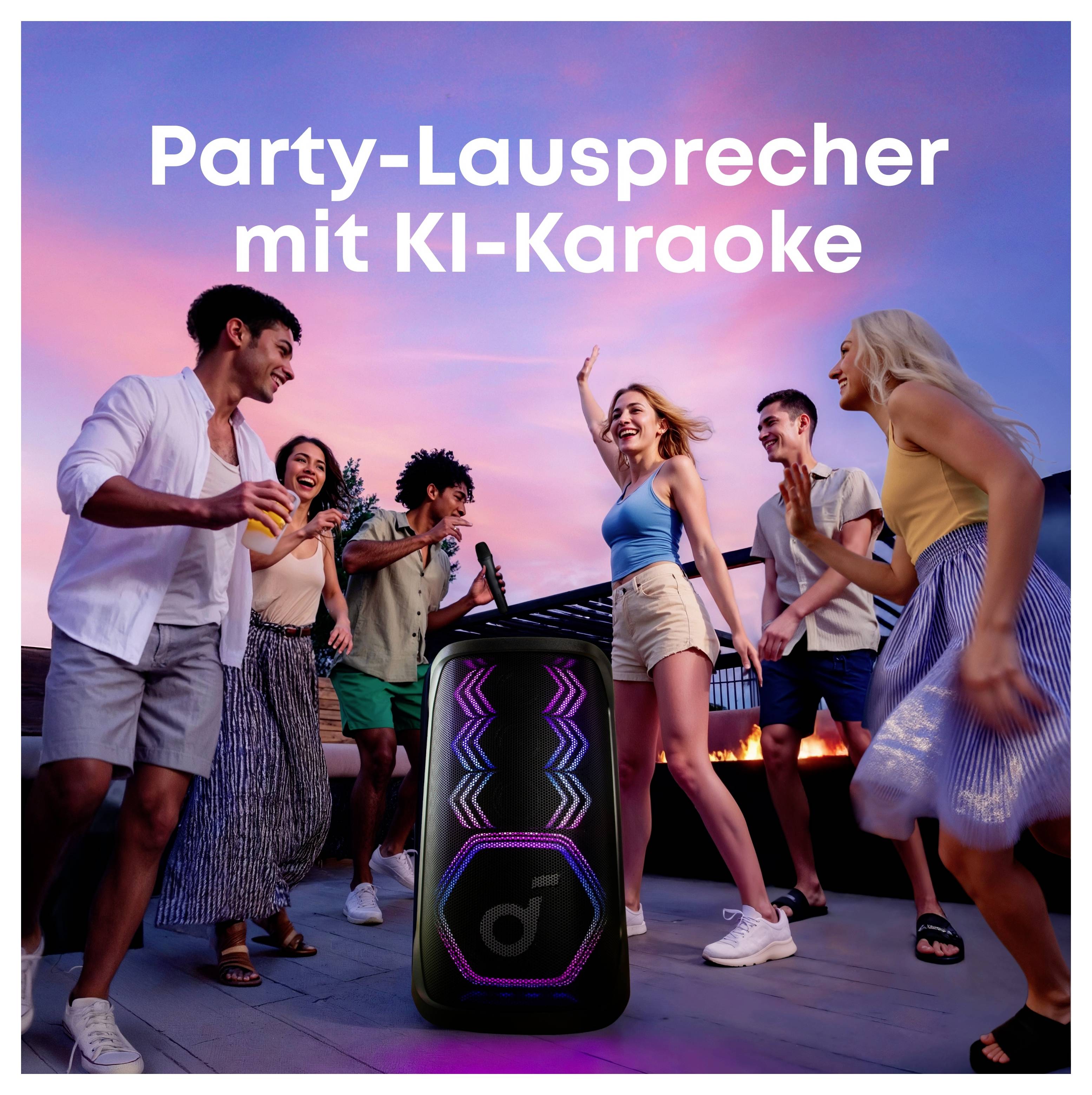 Anker Soundcore Rave 3S Bluetooth® Lautsprecher USB, tragbar, staubfest, spritzwassergeschützt