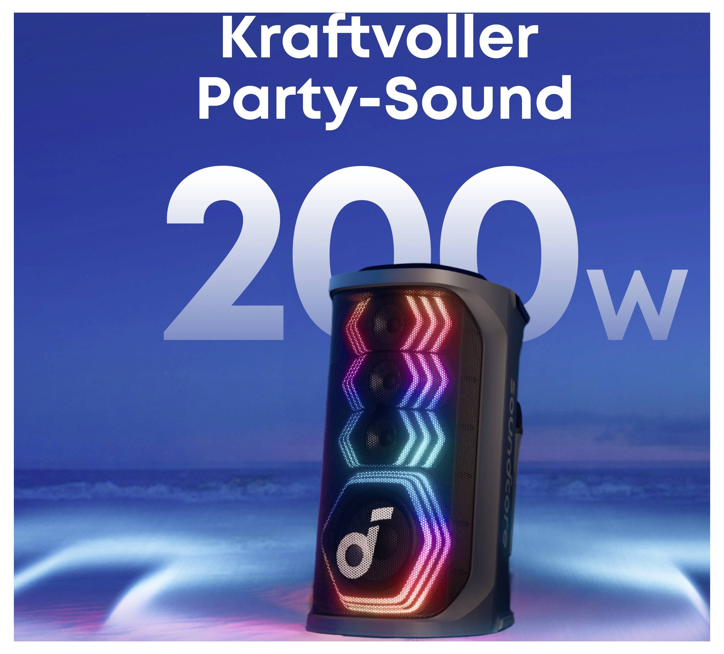 Anker Soundcore Rave 3S Bluetooth® Lautsprecher USB, tragbar, staubfest, spritzwassergeschützt