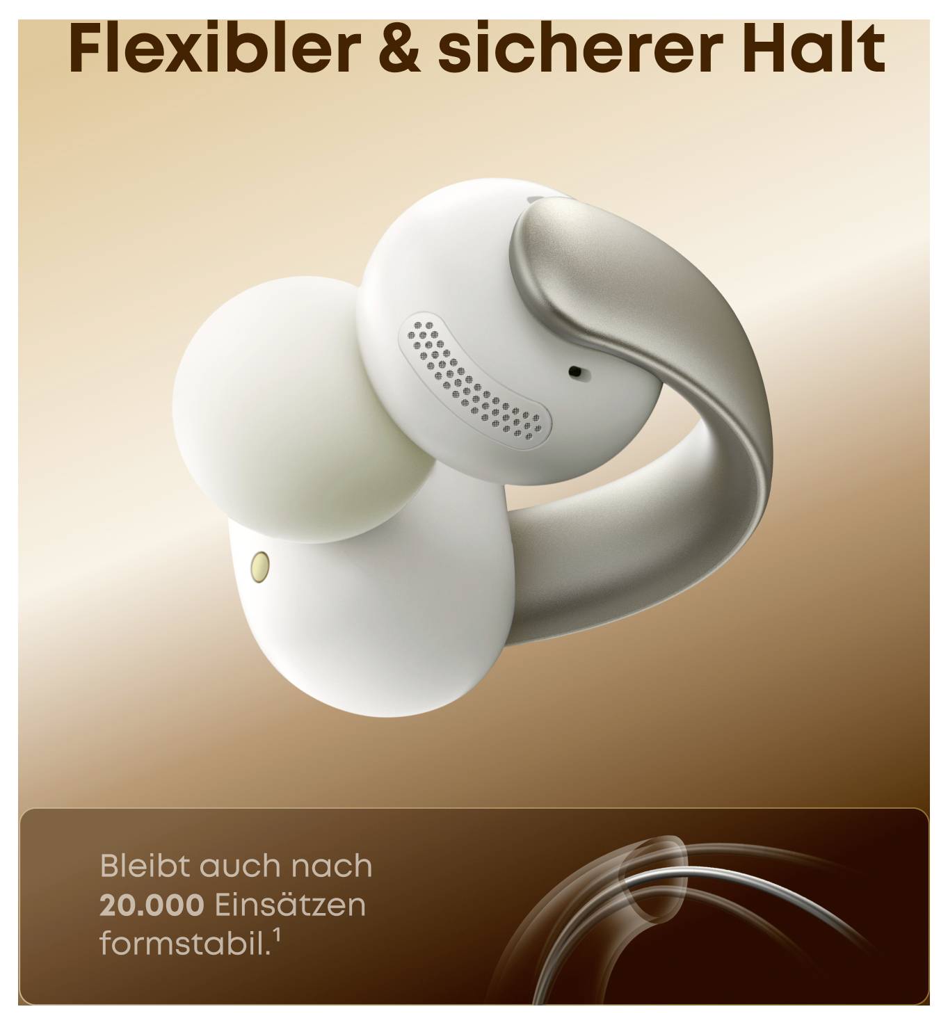 Flexibler & sicherer HaltBleibt auch nach 20.000 Einsätzen formstabil.
