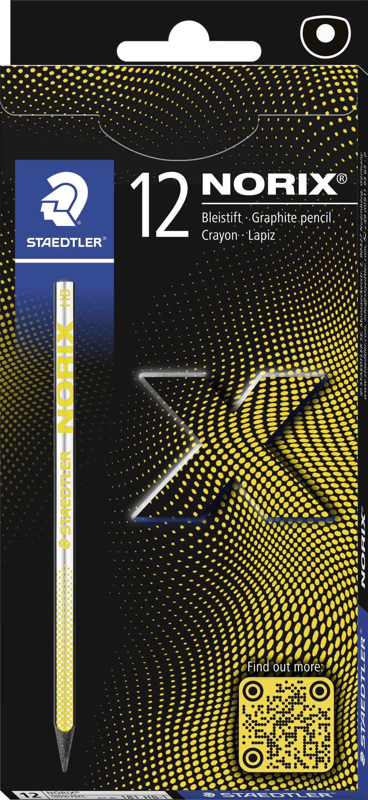 Staedtler Bleistift NORIX HB 100% PEFC 181 HB-1 Bleistift 12St.