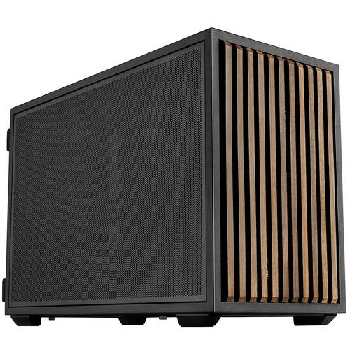 Lian Li x DAN Case B4 Wood Edition Micro-Tower PC-Gehäuse Schwarz, Holz