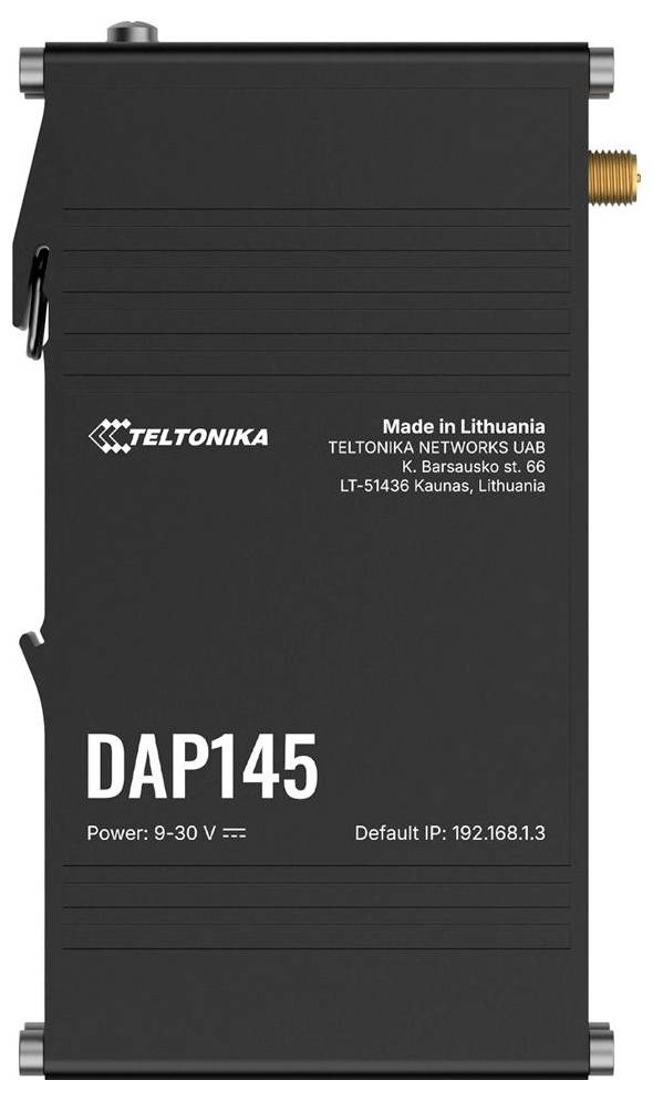 Schwarzer Teltonika DAP145 Wireless-Zugangspunkt/Router mit 