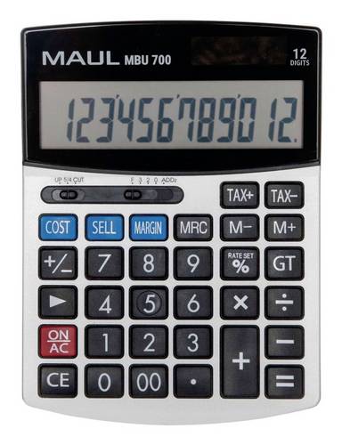 Maul MBU 700 Tischrechner Schwarz (B x H x T) 115 x 25 x 115 mm
