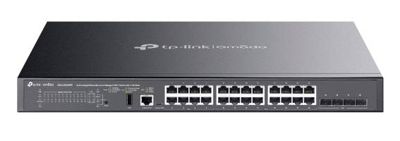 TP-LINK SG5428XMPP Omada SG5428XMPP V1 Managed Netzwerk Switch 24 Port 128 Gbit/s PoE-Funktion